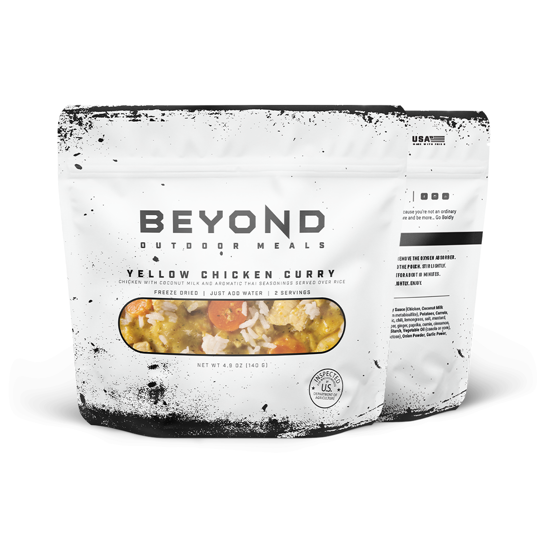 Beyond Pouch of Yellow Chicken Curry